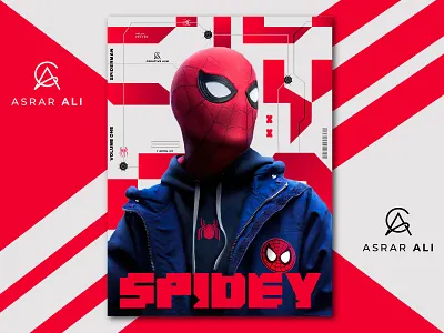 Spiderman Poster Design art branding comics art design designer designinspiration graphic design illustration logo marvelstudios spiderman ui vector