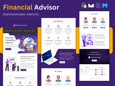 Financial Advisor – Responsive Email Template financial consultation