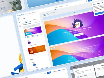 Survein - Online Survey Tool add branding dashboard delete edit form indonesia interface design member questionnaire saas startup survein survey tool upgrade