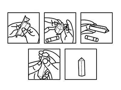 Instruction illustration how to use instruction manual line drawing product design step by step storyboard
