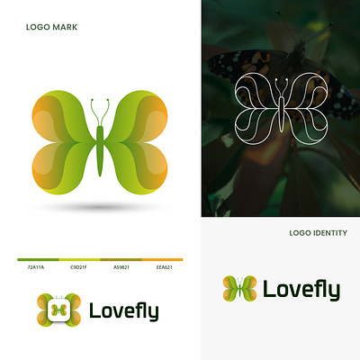 LoveButterfly logo desgin branding butterfly gradient logo butterfly logo design gradient logo graphic design illustration logo logo design love gradient logo love logo lovebutterfly logo vector