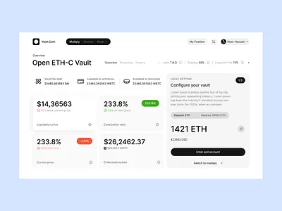 Coin vault Dashboard ui, ui design, uiux design admin ui analytics chart clean dahsboard dark dashboard dashborad dashbord design figma graphic minimal popular sidebar stats ui user dashboard ux web
