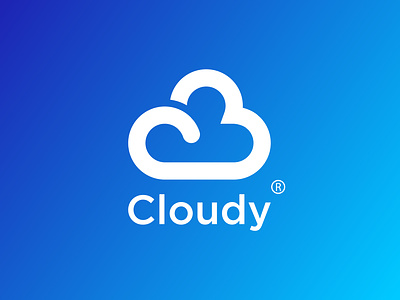 Cloudy - Moder C letter Cloud Logo Deisgn brand brand identity branding c logo cloud cloud logo graphic design logo modern logo