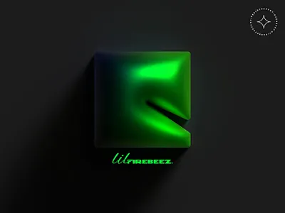 R 3D Typography Symbol. art blackonewhitegk concept design firebeez illustration illustrator illustrator3d lilfirebeez logo r typo typography