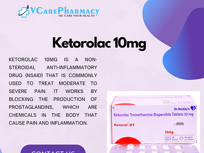Get Relief with Ketorolac 10mg health medicine