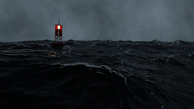 sea storm animation blender motion graphics