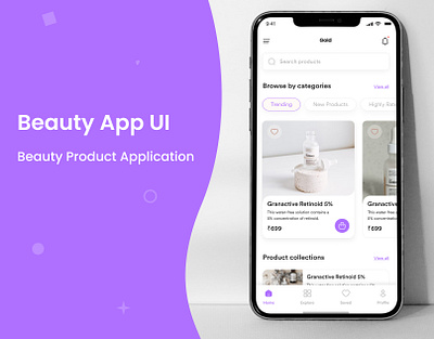 Beauty App app app ui application design landing page mobile app ui ui ux ux uxui web