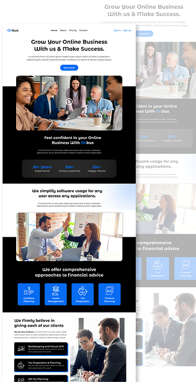 Online Business Concept business concept designer dribble figma graphic design home page illustration logo photoshop ui ux