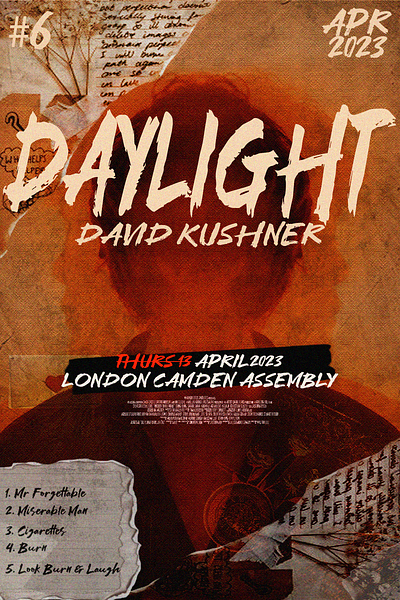 DAYLIGHT (DAVID KUSHNER) POSTER by Tilak Baloni 3d branding graphic design illustration logo motion graphics ui