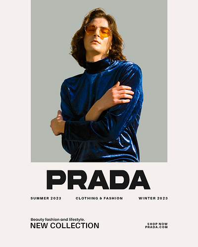 PRADA BRANDING by Tilak Baloni animation graphic design logo motion graphics ui