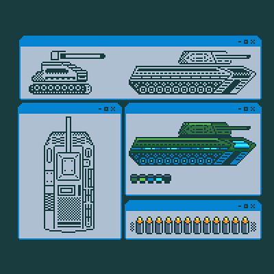 Tank 16 bit 8 bit bit branding design graphic design illustration logo pixel ui