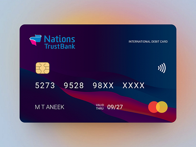 Nations Trust Bank: Debit Card Redesign userexperience