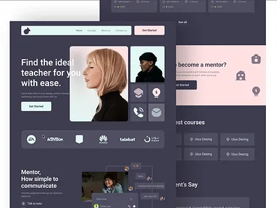 Ideal Teacher branding design designthinking digitaldesign educational graphicdesign illustration interactiondesign landingpage lending page productdesign prototyping ui usability userexperience userinterface ux visualdesign webdesign wireframing