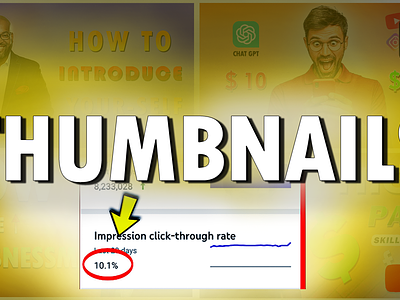 YOUTUBE THUMBNAILS branding graphic design thumbnaildesign typography youtubethumbnail