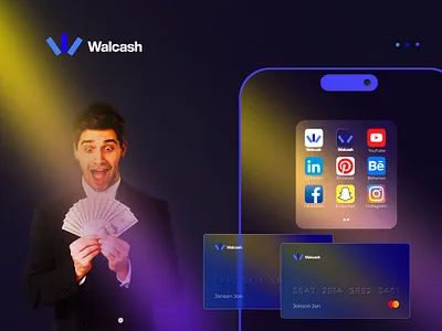 Walcash branding brand guidelines brand sign brandidentity branding design hire logo designer identity letter logo logo logodesigner logomark minimal payment simple logo startup walcash