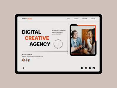 Digital Creative Agency digital creative figma landingpage product design ui web design