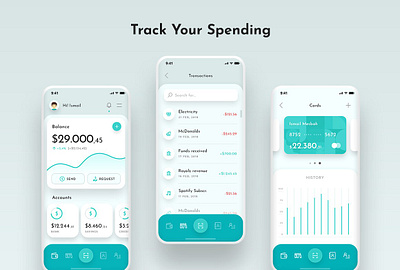 Wallet & Finance App UI Kit ui ux