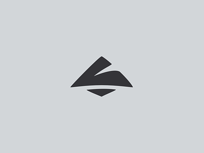 Paperplane logo mountain paperplane