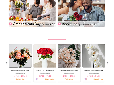 Redesign of 416flowers.com fdx figma flowershop flowerstudio redesign ui uiux webdesign website websitedesign