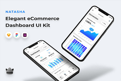 Natasha - Dashboard App UI Kit app design illustration ui ux