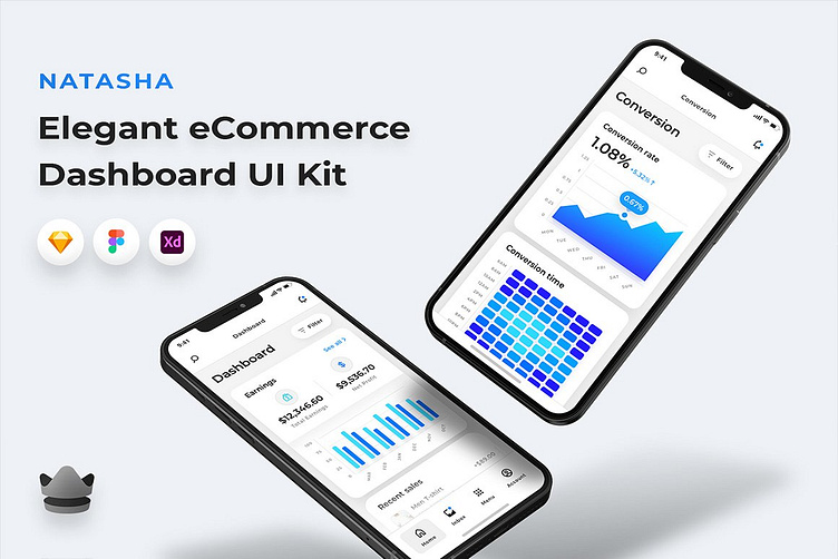 Natasha - Dashboard App UI Kit by mock on Dribbble