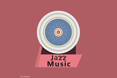 Music logo for jazz shops 2023 branding business analytics colorful design detailed logo illustration logo logo jazz logo music love music music logo design music store logo note in plate style notes popular theme music red color tranding unusual approach vacation logo