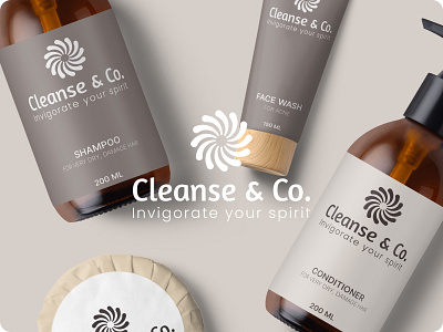 Cleanse & Co. branding design graphic design illustration logo mockup vector