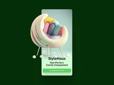 StyleHaus - Furniture App animation app design armchair chair couch e commerce app e shop ecommerce furniture furniture app furniture store home decor interior mobile app online shopping shop sofa table ui ui ux