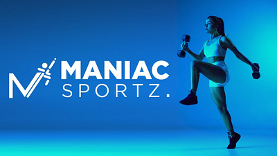 Logo and Branding - Maniac Sportz bran design graphic design logo typography