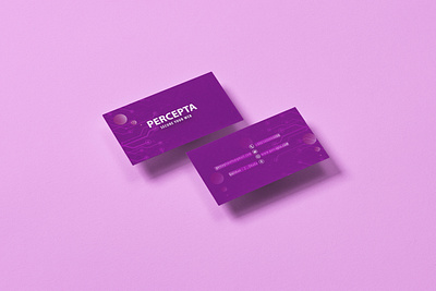 Purple Color Visiting Card branding design graphic design illustration logo poster typography ui ux vector