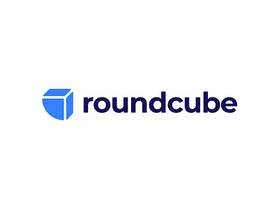 Tech startup logo redesign blanding blue branding graphic design logo logo design minimalistic modern roundcube silicon valley startup startup logo tech white space