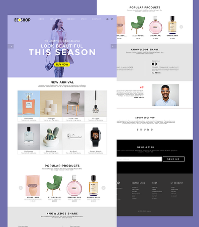 Modern Fashion e-commerce site app branding e commerce fashion landing page product design ui uiux user research website design