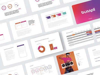 Startup mobile app business plan app branding bumpii business plan deck gradient graphic design layout mobile app modern pitch pitch deck presentation startup stats