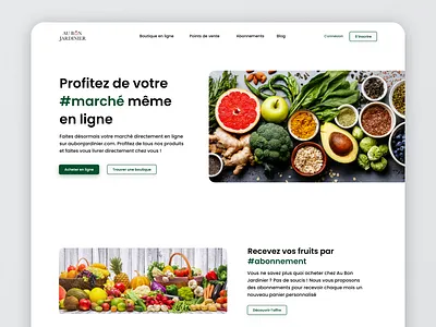 Online market landing page desktop e commerce e market e shop fruits green greengrocers groceries grocery store landing landing page market online market online store ui vegetables webdesign