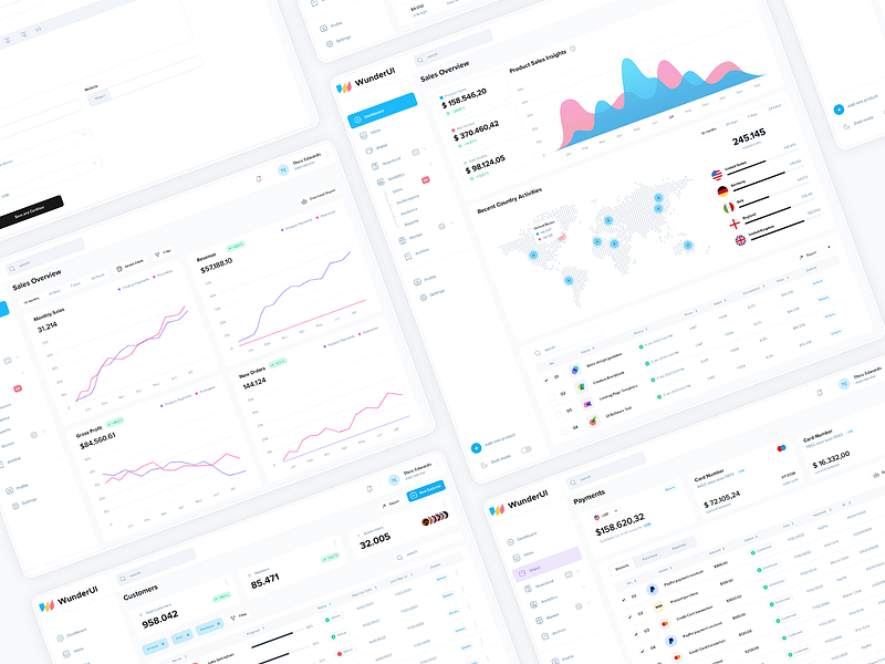 Dashboard Builder admin panel anayltics dashboard dashboard builder interface statistics uidesign uikit visual composer