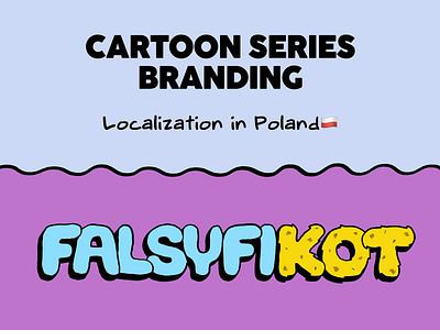 Cartoon series branding branding cartoon disney graphic design typography