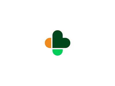 Brand health icon brand icon brand identity brand logo branding design graphic design green icon icon design logo logo design logo icon modern orange simple simple icon vector