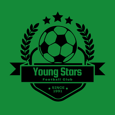 Young Stars Football Club branding design graphic design logo