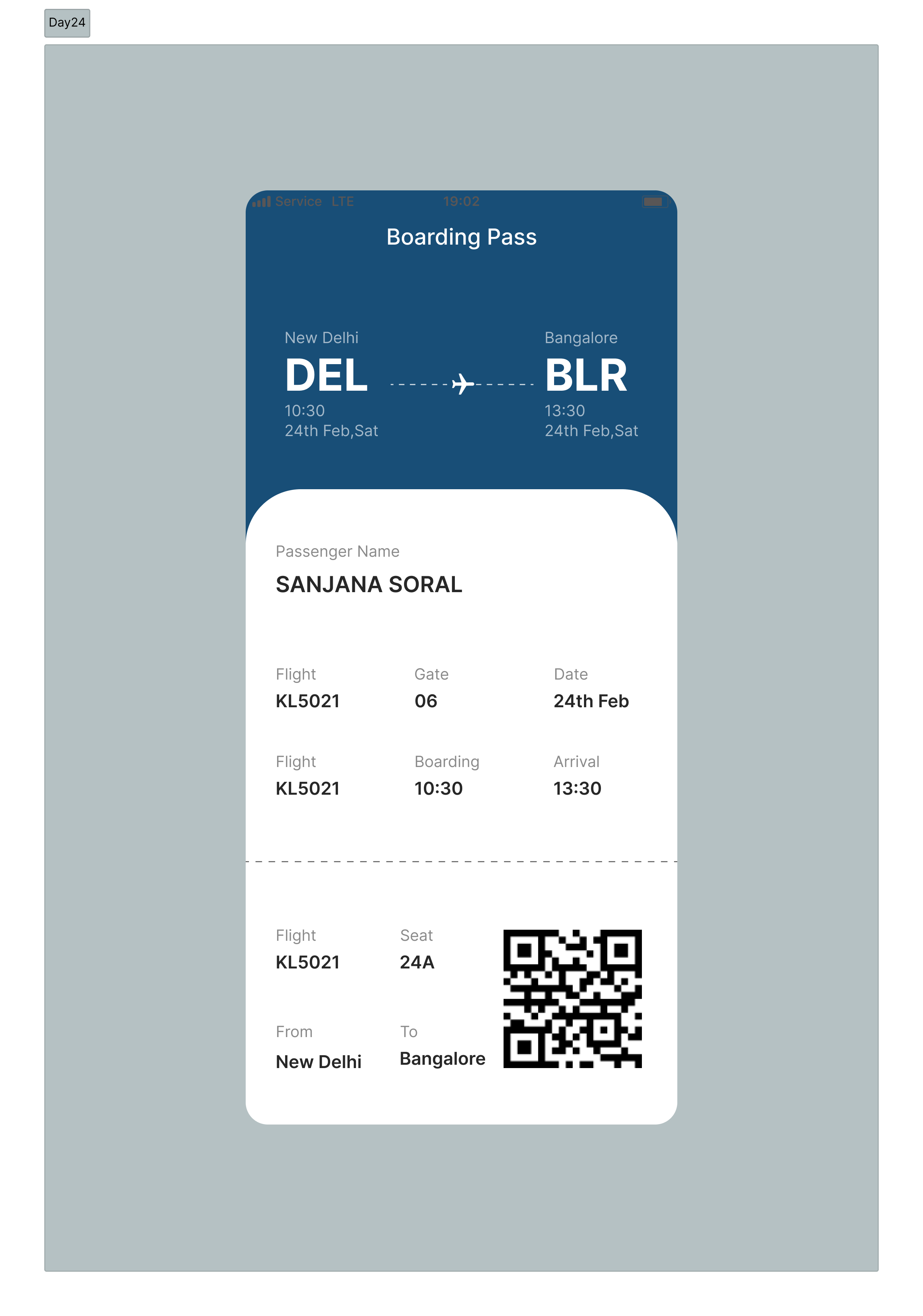 Boarding pass design typography ui user interface visual design