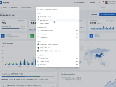 Command menu admin bootstrap branding css dashboard design html ui