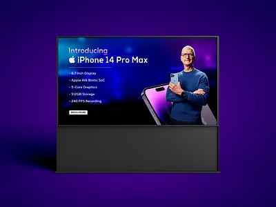 iPhone 14 Pro LED Display Stand Banner Design banner mockup billboard mockup branding display mockup download free free mockup freebie identity led display mockup mock up mockup mockup free mockup psd mockups print psd stationery template