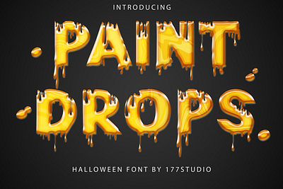 Paint Drops – Halloween Font font fonts