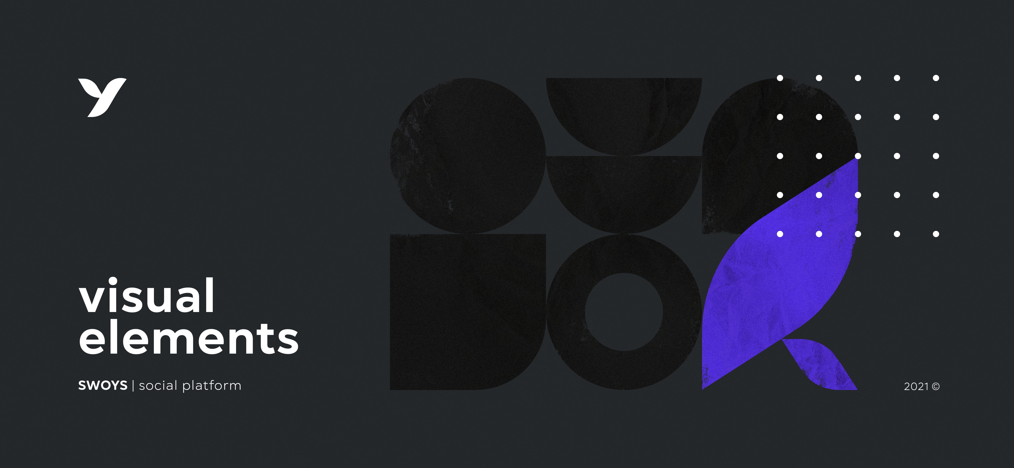 SWOYS | Visual Elements brand branding design elements graphic design logotype media serdito shape social srdt swoys ui ux visual