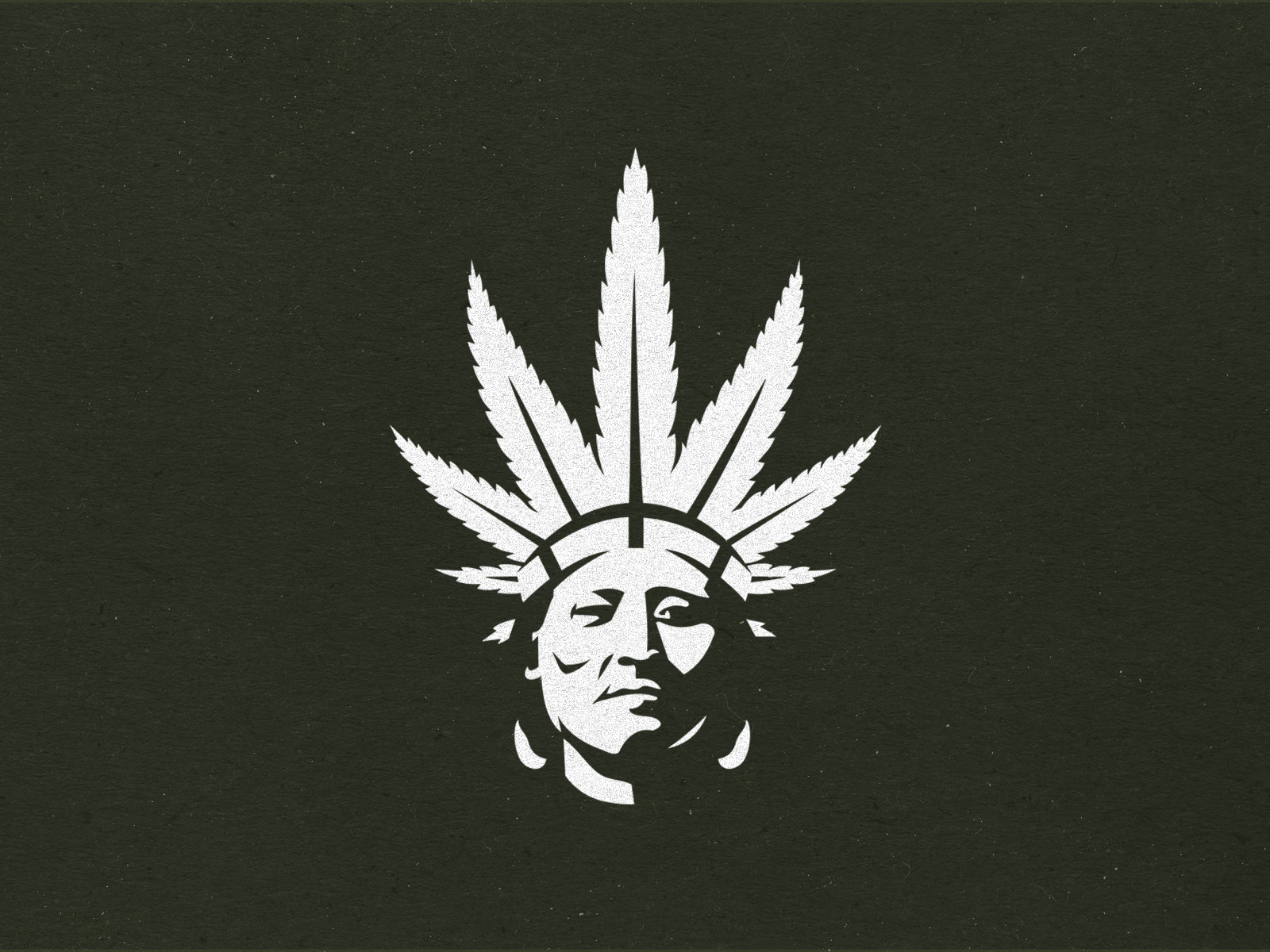 Native cannabis character herb indian leaf native nature smoke weed