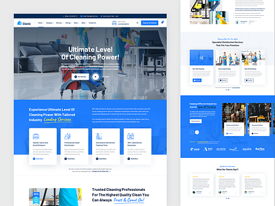 Claniz Cleaning Company cleaning cleaning business cleaning company cleaning services cleaning website coronavirus corporate disinfection eco house cleaning maid services natural office cleaning prevention sanitary sanitizing ui ux uxdesign website design