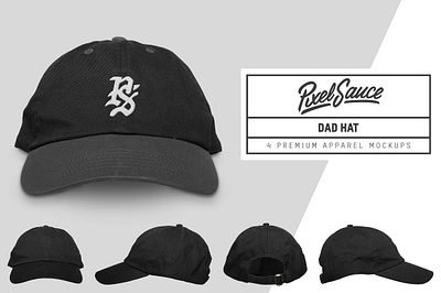 Dad Hat Mockups branding design graphic design hat design hat mockup hats illustration logo