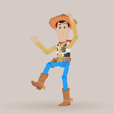 the sheriff from the cartoon toy story character graphic design illustration toy story vector