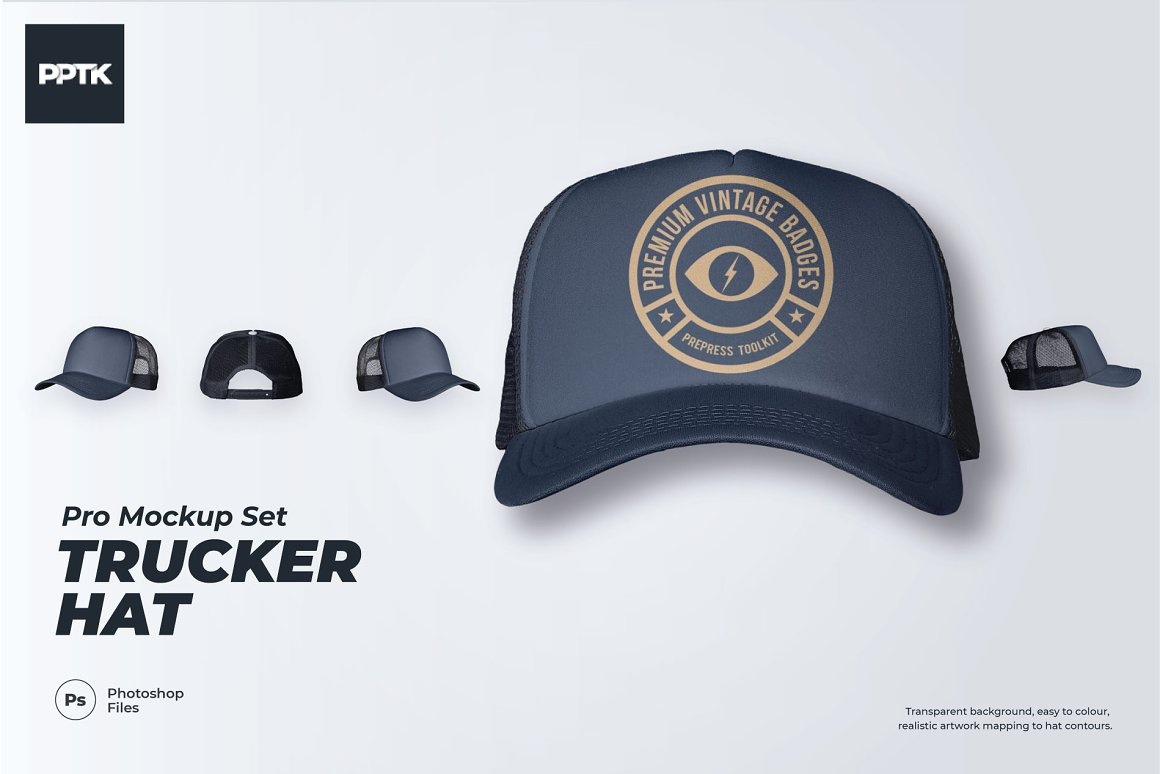 Trucker Hat Mockup by Prodesi on Dribbble