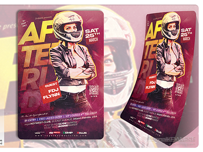 Night Club Party Flyer 300 dpi advertise after ride banner biker club biker party branding club party cmyk design flyer templates graphic design invitation poster print ready print template red saturday night template vertical