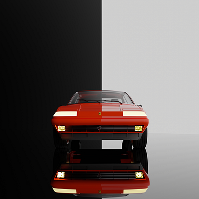 3D modeling of a Ferrari 412 3d 3d car 3d modeling 3d visualizacio blender hard surfase